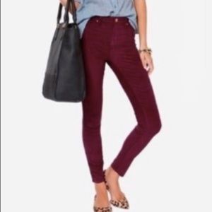 Jcrew crop corduroy toothpick pants